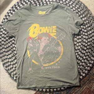 David Bowie band Tee - Green